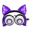 Fox Ears Unique LED Light Kids Headband Headphones