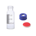 2ml HPLC frasco de frasco transparente de amostrador com graduação