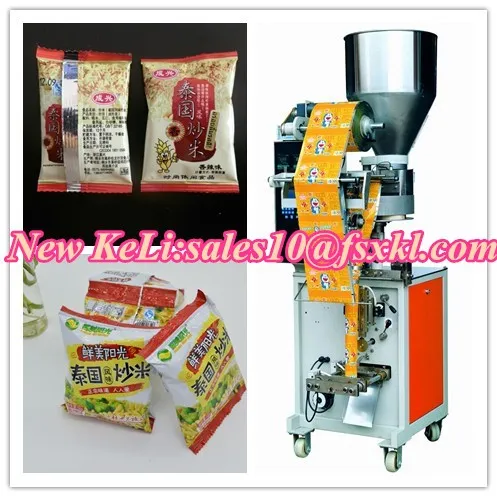 Thailand parched rices automatic packaging machine