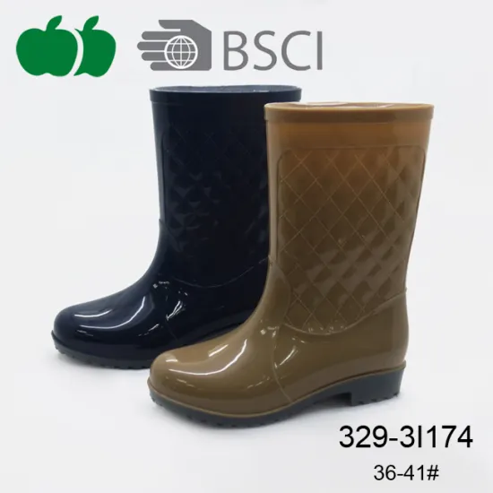 Hot Selling New Fashionable Pvc Plastic Lady Rain Boot