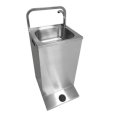 hot sell stainless steel portable square pedestal sink
