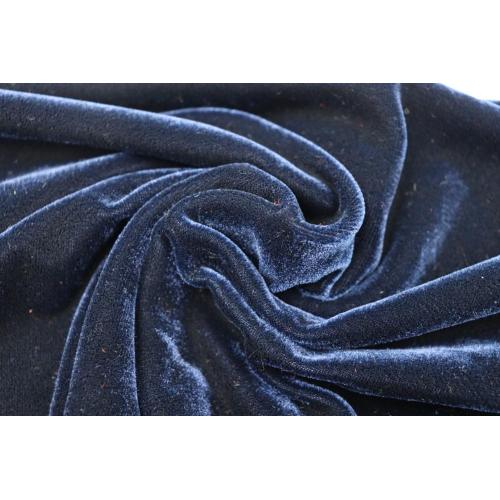 Anpassad klädtextil Polyester Spandex Velour Fabric