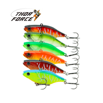 Deep Diving Sinking Vib Hard Lure with 3D Eyes - Fishing Bait 60mm 8.2g