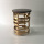 marble top golden stainless steel base end table