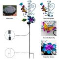 Butterfly Rain Gauges with Solar Lights