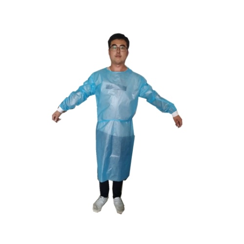 disposable medical use pp+pe isolation gown