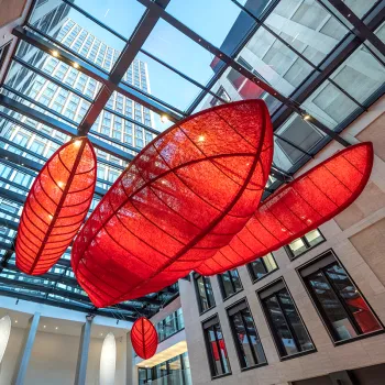 Custom Chinese-Style Fabric Boat Shape Chandeliers for Hotels, B&Bs, Clubs, Restaurants, and Teahouses