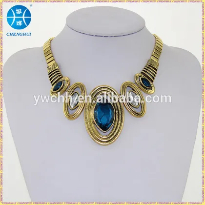 New crystal statement necklace fashion necklace