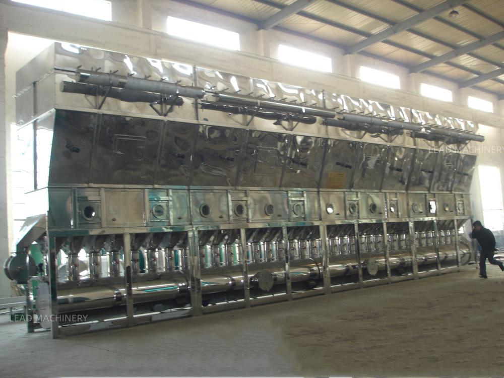 Desiccated coconut continuous horizontal fluid bed dryer