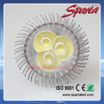 spinning aluminum LED spot light 3W