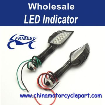 Led Turn Signal Indicator Clear Black Color Skull Hand Design FLIUN005D