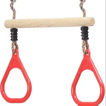 Heavy Duty Trapeze Swing Bar with Rings - Kids Monkey Bar Swing Set