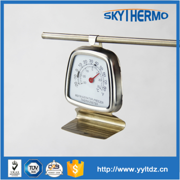 kitchen indoor hook Dial face stainless steel small round freezer bimetal thermometer                        
                                                Quality Choice