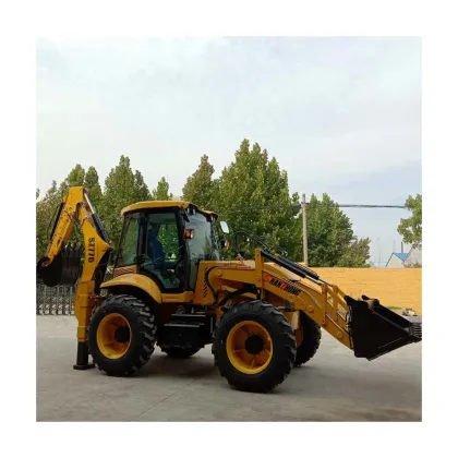 Yamanaka Manufacturer's Four-Wheel Steering Backhoe Loader and Four-Wheel Drive Off-Road Excavator Loader