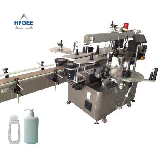 Three Side Labeler / Engine Oil Bottle Labeling Machine / Flat Labeling Machine - HAS3500