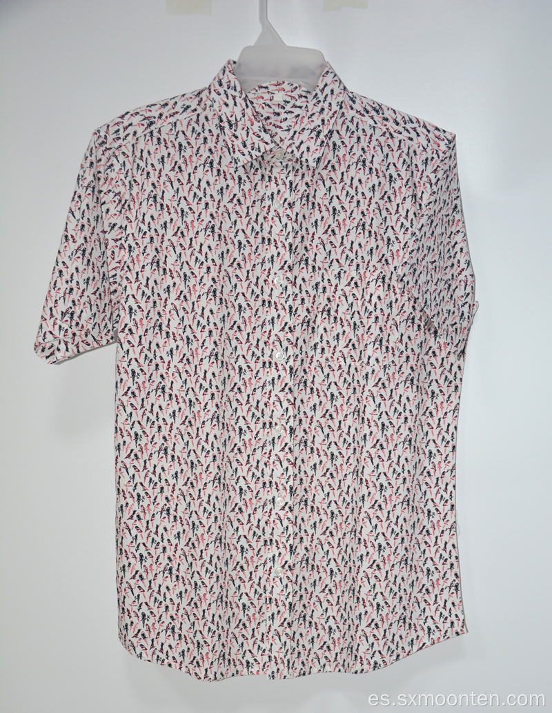 Camisa Casual Hombre Hawaiana Estampado Digital