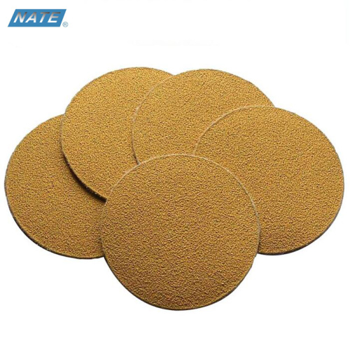 Gold Sanding Paper Discs Aluminum Oxide Gold Abrasive Sanding Paper Discs Manufactory