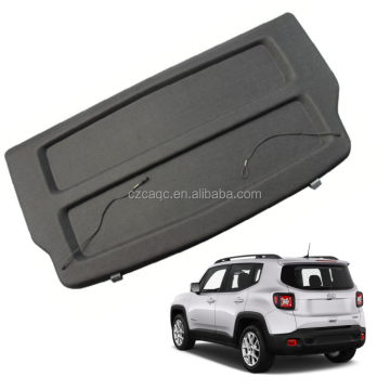 Black Non-Retractable Rear Trunk Cargo Cover for Jeep Renegade 2016-2021