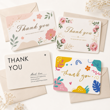 Custom Thank You Insert Cards for Small Business