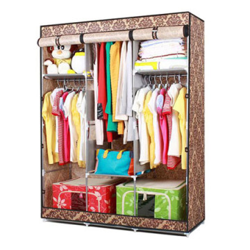 High Quality Hot Sale Portable Folding non-Woven Wardrobe ,clothes closet