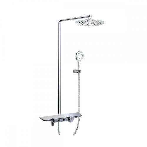 Adjustable Height SS304 Bathroom Massage Shower Column Set