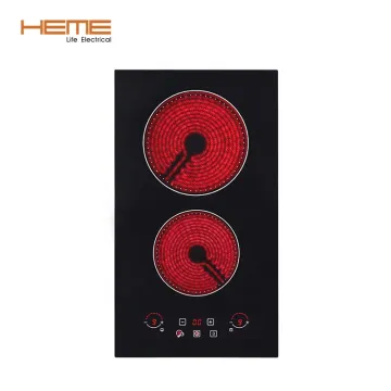 2 Burner Built-in Electric Ceramic Hob with 3000W