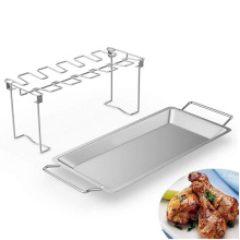 Stainless steel foldable chicken wings leg rack