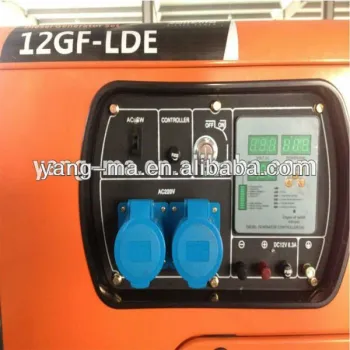 model 10GF-LDE, V-TWINs air cooled engine power electric 10kw silent diesel generator set 10kva silent generator single phase