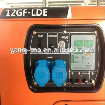 model 10GF-LDE, V-TWINs air cooled engine power electric 10kw silent diesel generator set 10kva silent generator single phase