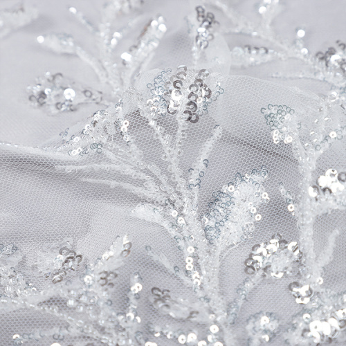 large sequin fabric high quality wedding dress