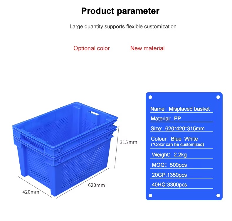 Stackable and Nestable Plastic Shipping Crates5