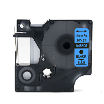 45806 S0720860 D1 19mm Blue On Black Printer Ribbon Label Tape for Dymo Label Manager 160, 280, 210: Maker Wholesales Factory Supply