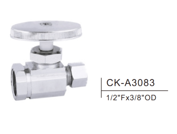 Brass angle valve CK-A3083 1/2"Fx3/8"OD