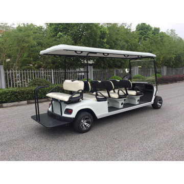 Carro de golf eléctrico de 6 plazas con caja de carga