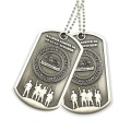 Custom Finisher Pendant American Flag Dog Tag