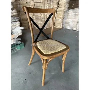 Vintage Farm Vineyard Wedding Dining Chairs - Stackable Resin X Back Chairs