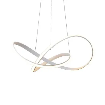 50W Suspended Office Modern Pendant Light with Irregular Ring LED Ceiling Light