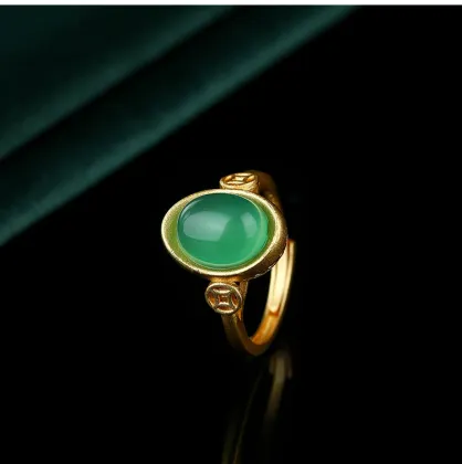 Classical Copper-Plated Gold Ring Of Imperial Court