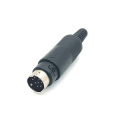 Male Mini DIN Plug Connector S-video Adapter