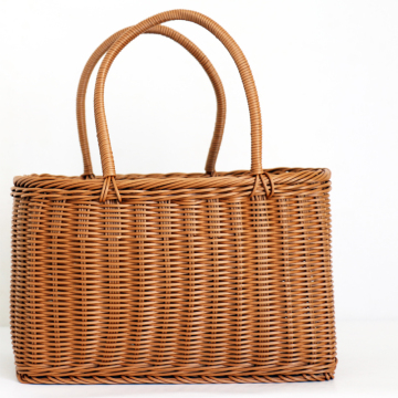 Amazon Hot Sale: Outdoor Natural Hand-Woven Rattan Patio Picnic Basket