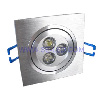 Square 3W Commercial LED Ceiling Light