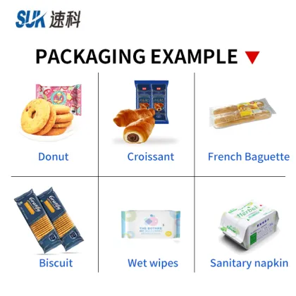 Automatic Horizontal Packaging Machine for Buns, Bread, Donuts and Bakery Products