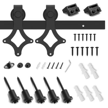 Slide cabinet barn door fitting hardware