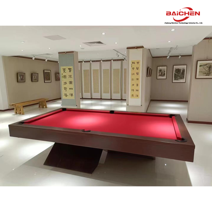 modern gri keçe ev bilardo masası