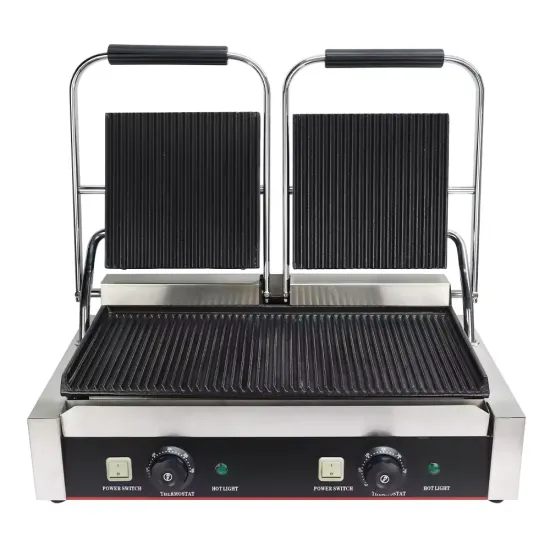 Professional Commercial Electric Sandwich Panini Press Grill Machine for Restaurant Use
