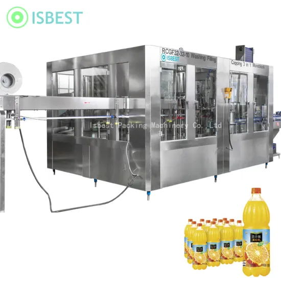 ISBEST PET Bottle Juice Filling and Bottling Machine for Beverage Production Line