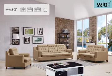 Leather Sectional Sofa Furniture Living Room Sofa