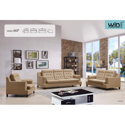 Leather Sectional Sofa Furniture Living Room Sofa