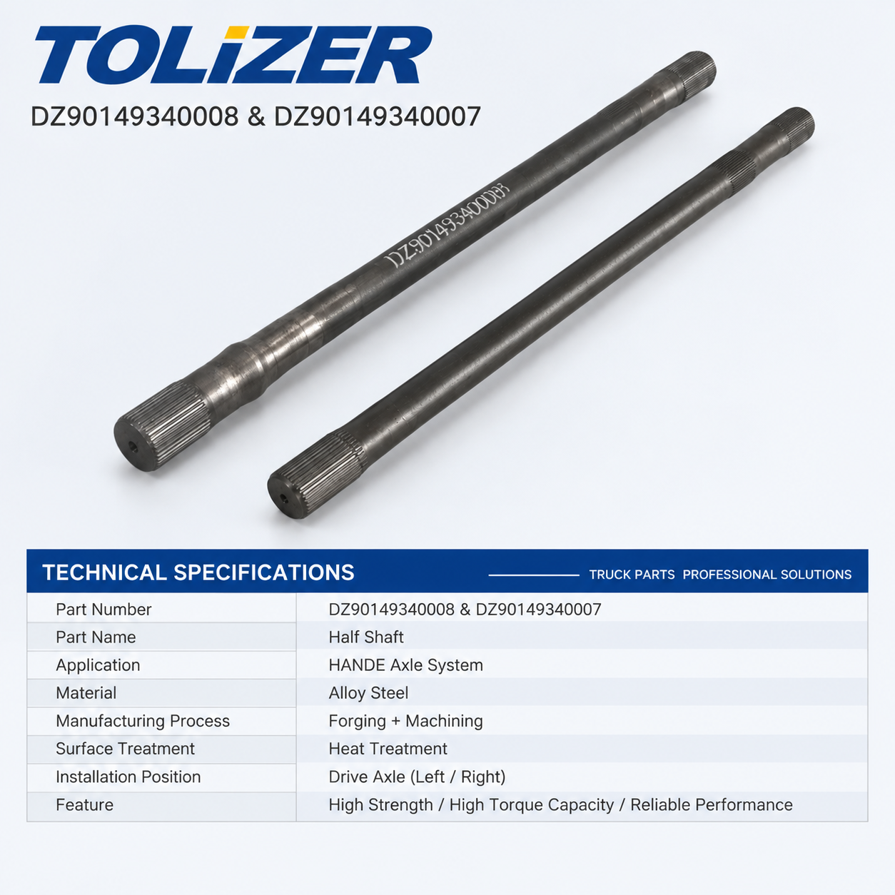 Half Shaft HDZ300