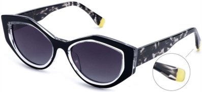 C1 Acetate Frame Black、Transparent